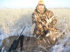 Tony with his 300 yard plus running deer.2009